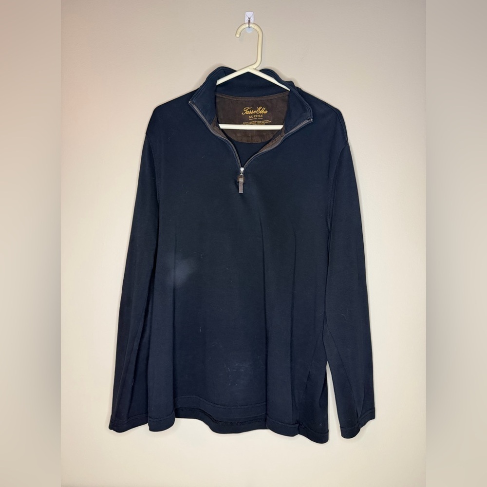 Tasso Elba Brown and Black Pullover